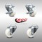 Service Caster 3 Inch SS Nylon Wheel Swivel Bolt Hole Caster Set with 2 Brakes SCC-SSBH20S314-NYS-2-TLB-2 - alternate 1